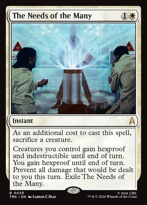 The Needs of the Many card art