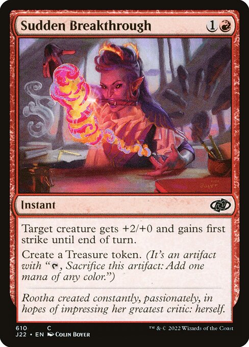 Sudden Breakthrough card art