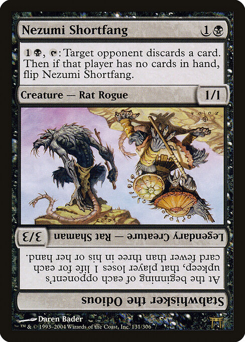 Nezumi Shortfang // Stabwhisker the Odious card art