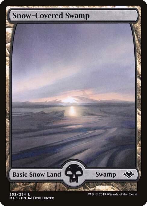 Snow-Covered Swamp card art