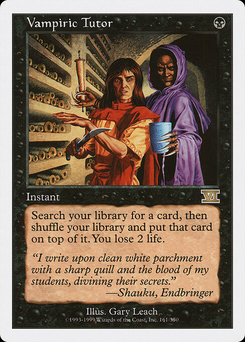 Vampiric Tutor card art