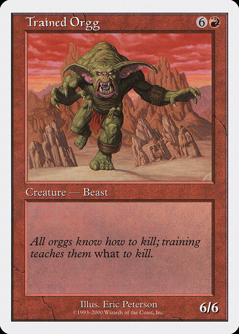 Trained Orgg card art