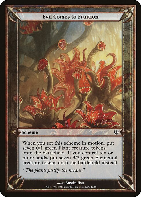 Evil Comes to Fruition (Archenemy) card art