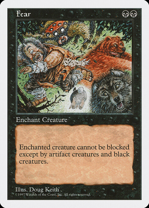 Fear card art