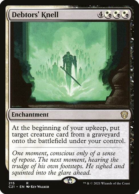 Debtors' Knell card art