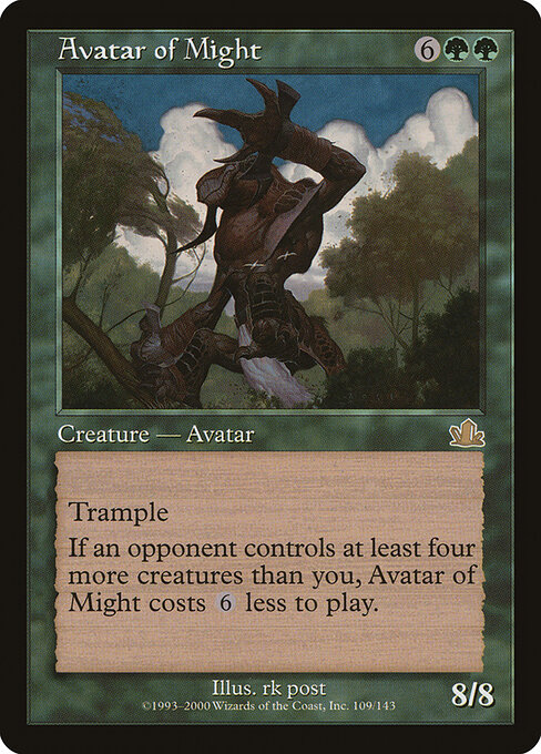 Avatar of Might card art