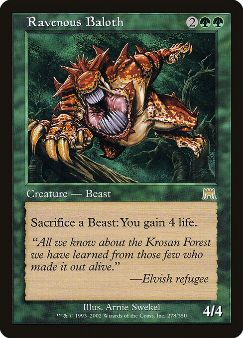 Ravenous Baloth card art