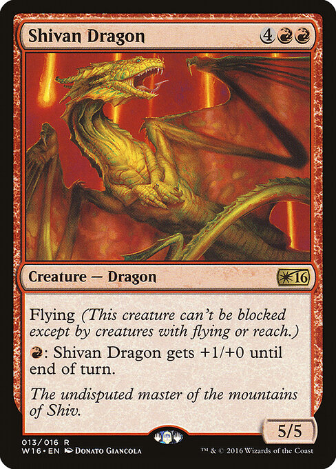 Shivan Dragon card art