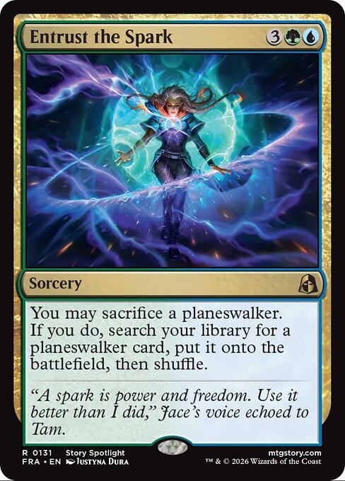 Entrust the Spark card art