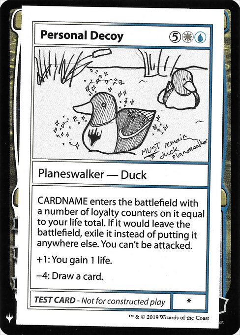 Personal Decoy card art