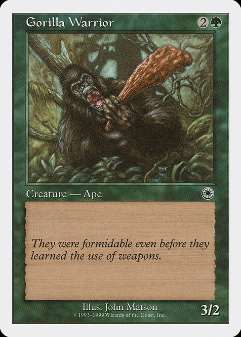 Gorilla Warrior card art