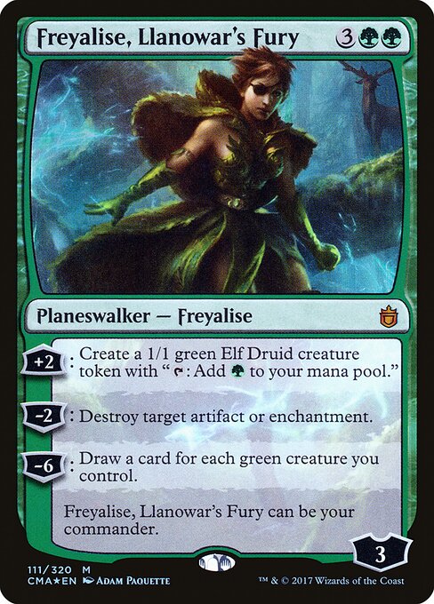 Freyalise, Llanowar's Fury card art