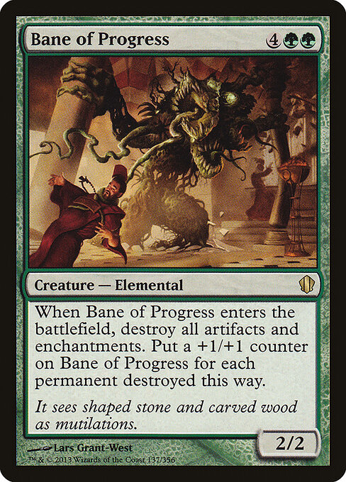 Bane of Progress card art