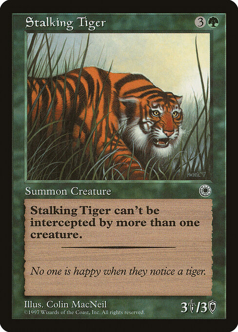 Stalking Tiger card art