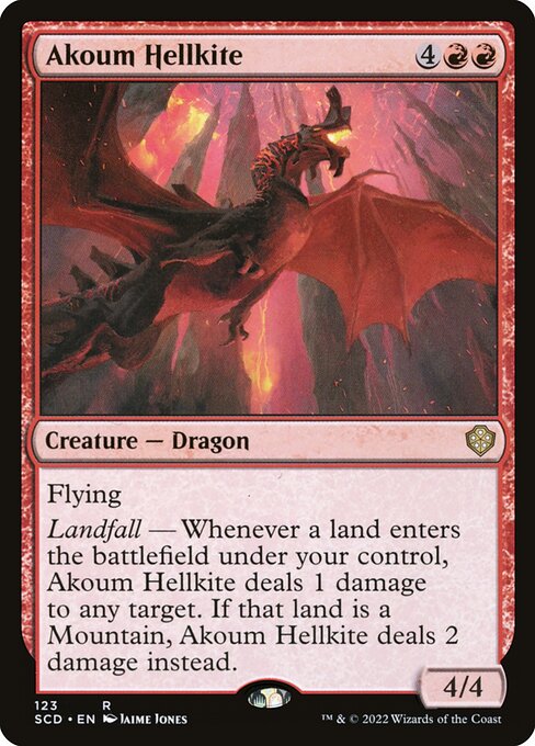 Akoum Hellkite card art