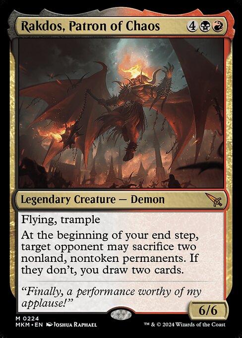 Rakdos, Patron of Chaos card art
