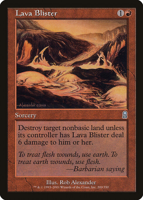Lava Blister card art