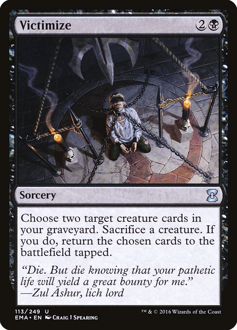 Victimize card art