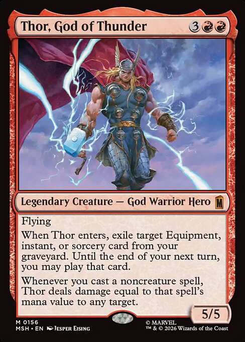 Thor, God of Thunder card art