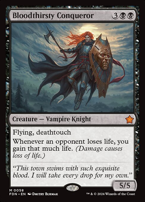 Bloodthirsty Conqueror card art