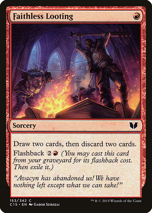 Faithless Looting card art