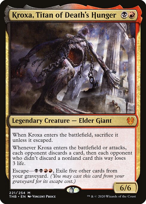 Kroxa, Titan of Death's Hunger card art