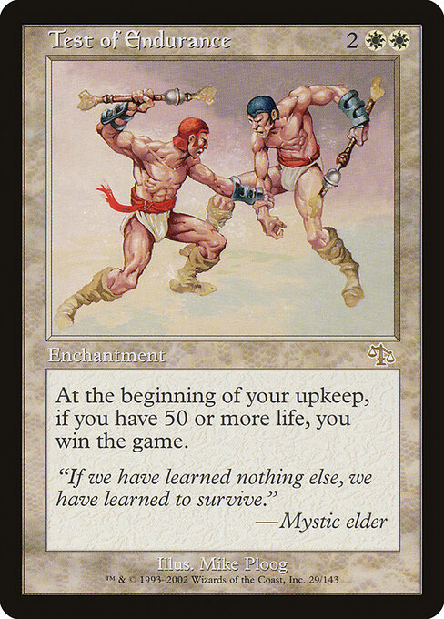 Test of Endurance card art