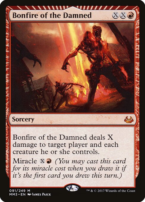 Bonfire of the Damned card art