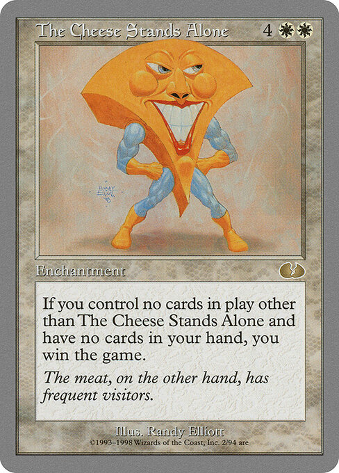 The Cheese Stands Alone card art