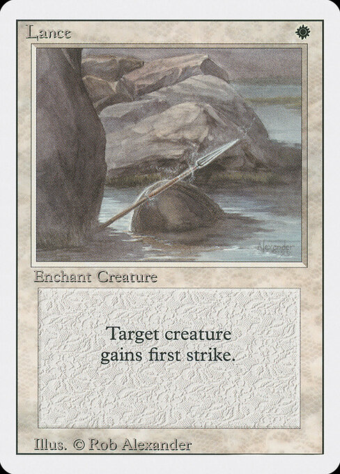 Lance card art