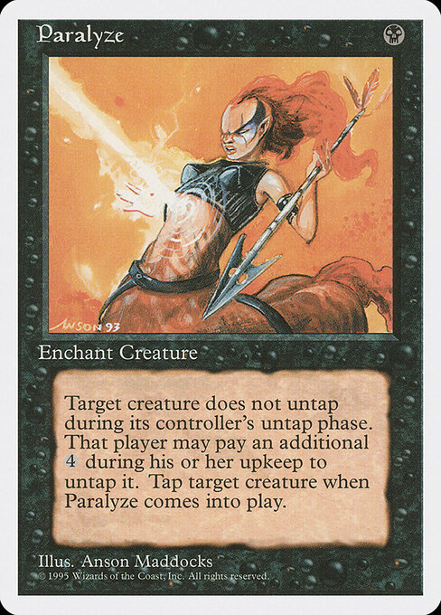 Paralyze card art