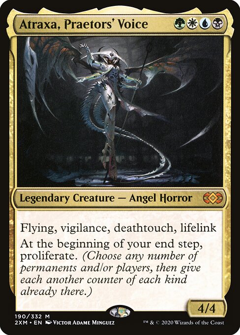 Atraxa, Praetors' Voice card art