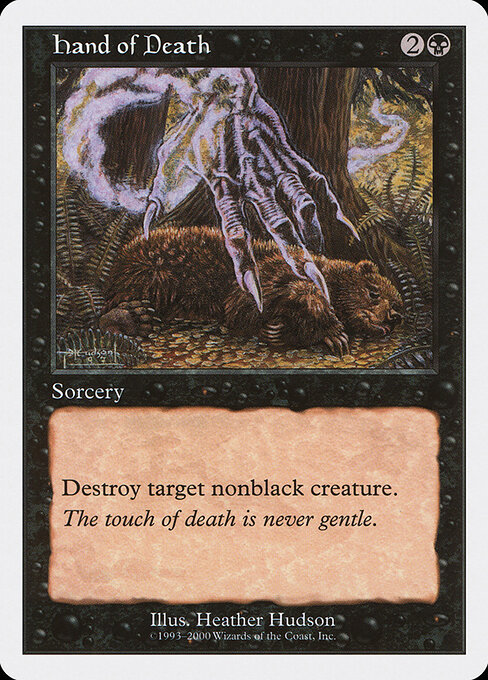 Hand of Death card art
