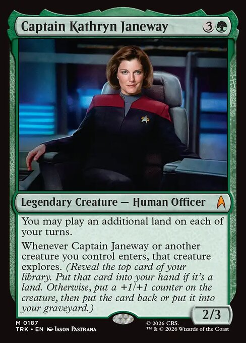 Captain Kathryn Janeway card art