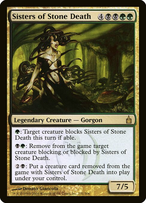 Sisters of Stone Death card art