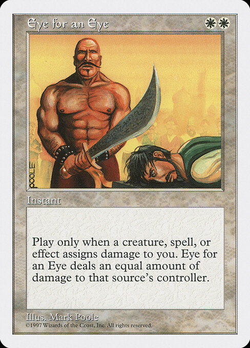 Eye for an Eye card art