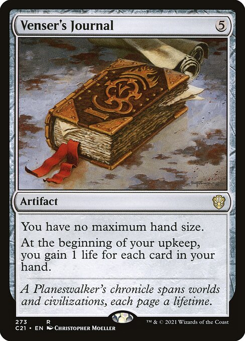 Venser's Journal card art