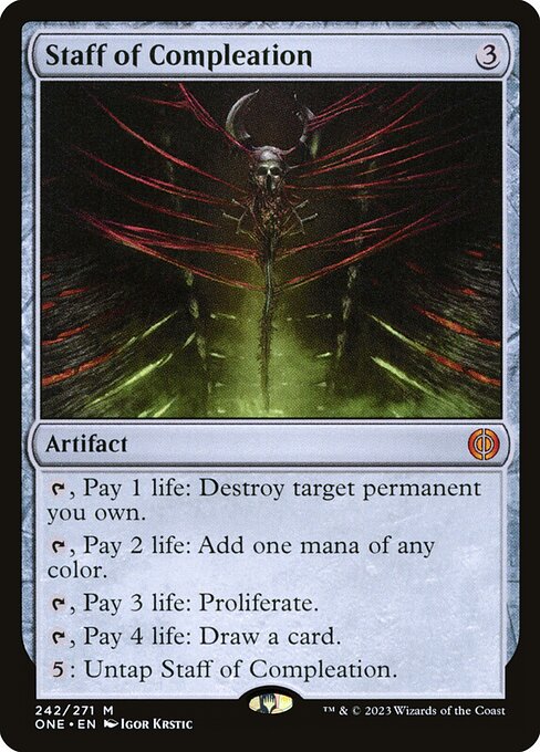Staff of Compleation card art