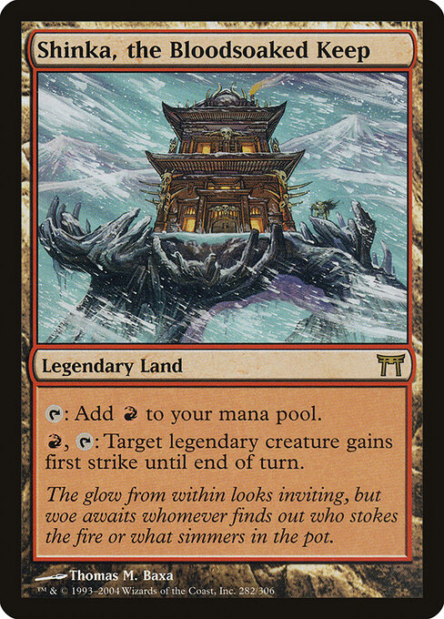 Shinka, the Bloodsoaked Keep card art