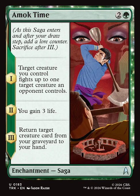 Amok Time card art