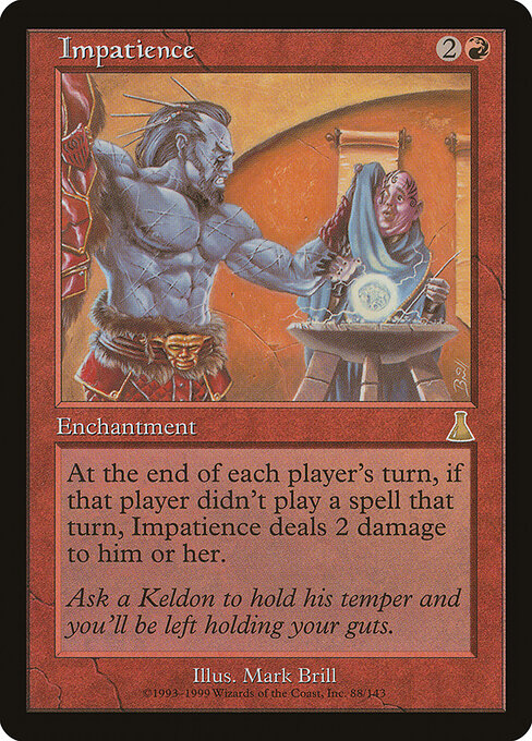 Impatience card art