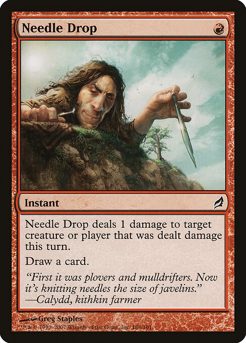 Needle Drop card art