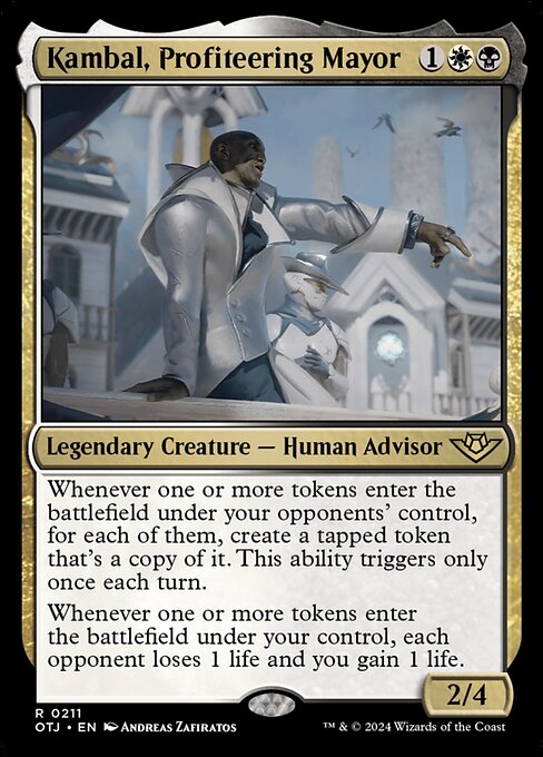 Kambal, Profiteering Mayor card art