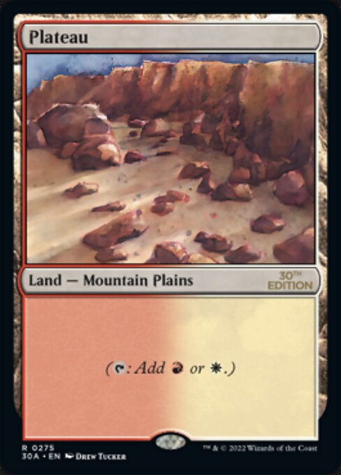 Plateau card art