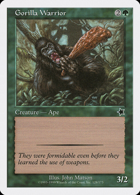 Gorilla Warrior card art
