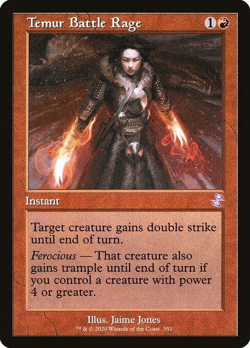 Temur Battle Rage card art