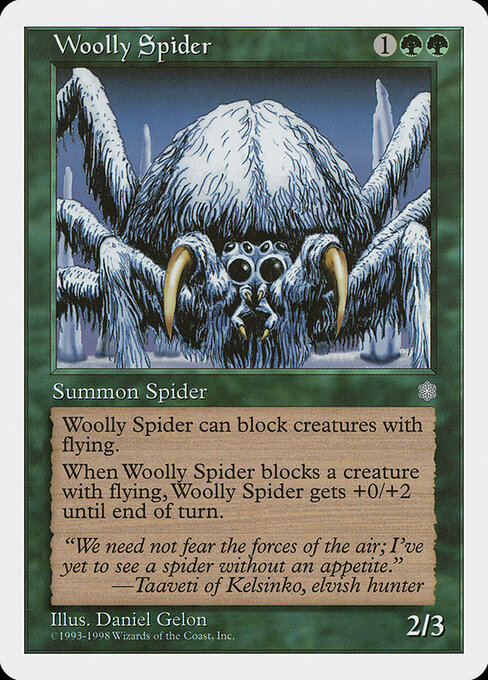 Woolly Spider card art