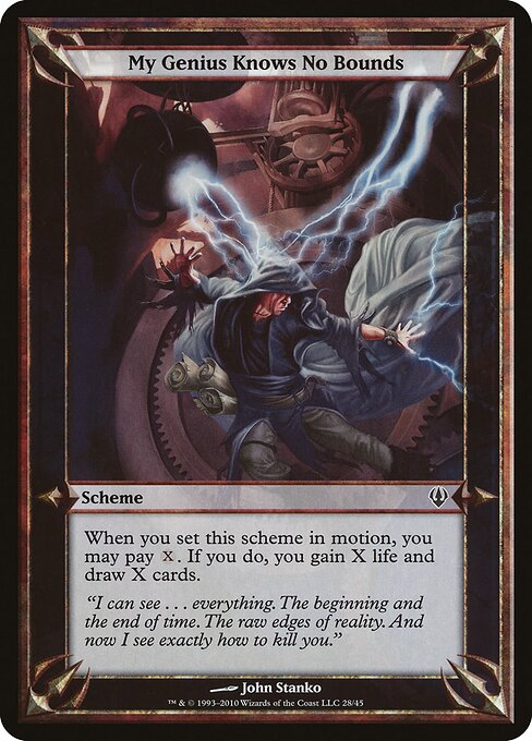 My Genius Knows No Bounds (Archenemy) card art