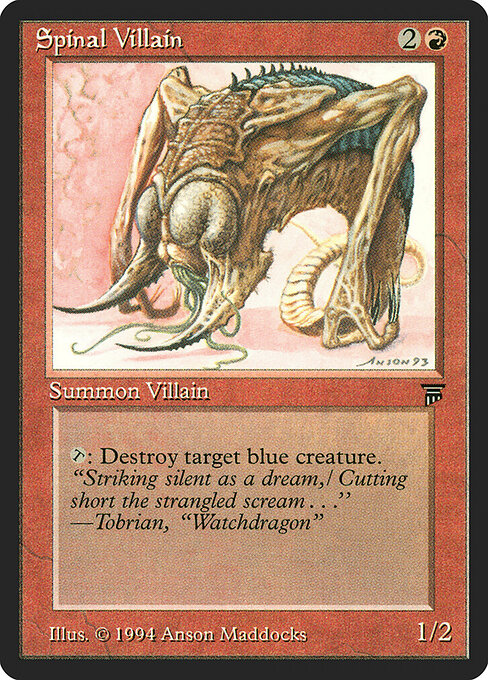 Spinal Villain card art