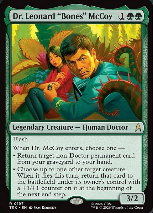 Dr. Leonard "Bones" McCoy card art